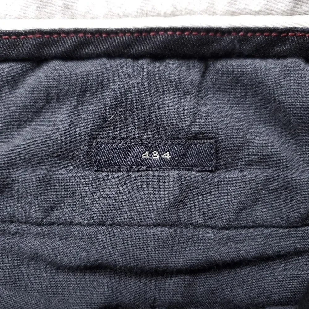 J Crew 484 Slim Fit 5-Pocket Chino Pants Men 29x30 Black Low Rise Stretch Preppy